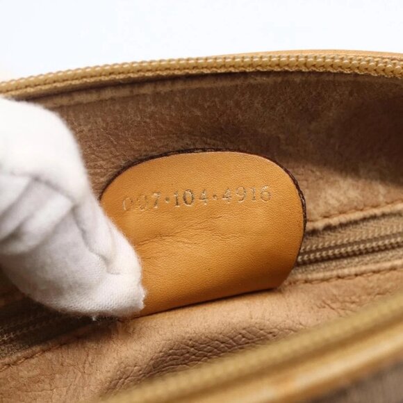 GUCCI Micro GG Supreme Shoulder Bag PVC Beige Gold 007 104 4916 Auth BA7113 - Picture 11 of 16